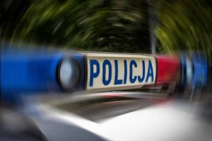 Lampa sygnalizacyjno-ostrzegawcza  z napisem Policja